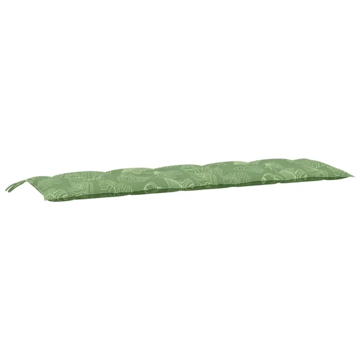 vidaXL Cojín banco de jardín tela Oxford estampado hojas 180x50x7 cm (3)