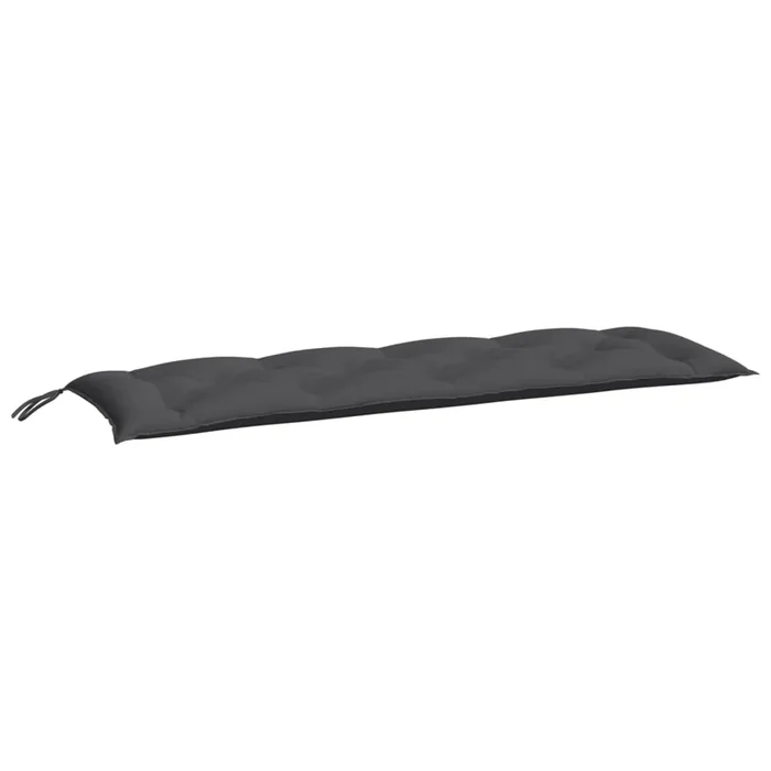 vidaXL Cojín de banco de jardín tela Oxford gris antracita 150x50x7 cm (2)