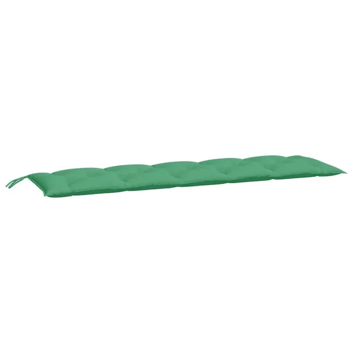 vidaXL Cojín de banco de jardín tela Oxford verde 180x50x7 cm (2)