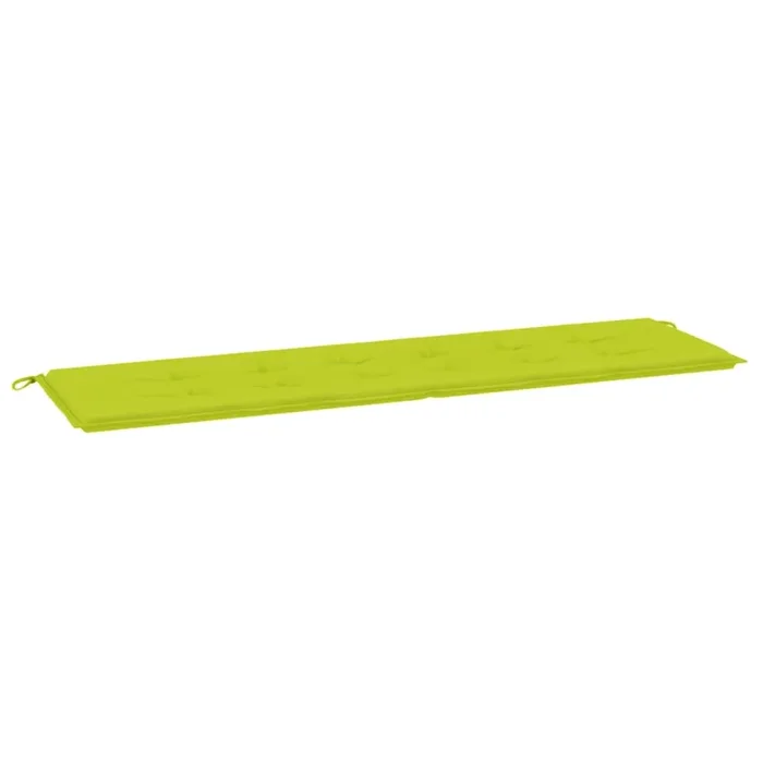 vidaXL Cojín de banco de jardín tela Oxford verde claro 180x50x3 cm
