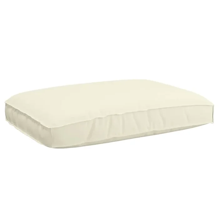 vidaXL Cojín de palé para asiento Crema 120 x 80 x 12 cm Tela Oxford