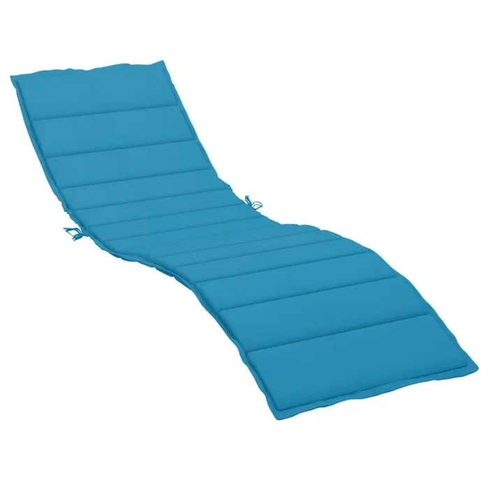 vidaXL Cojín de tumbona de tela Oxford azul 200x70x3 cm (2)