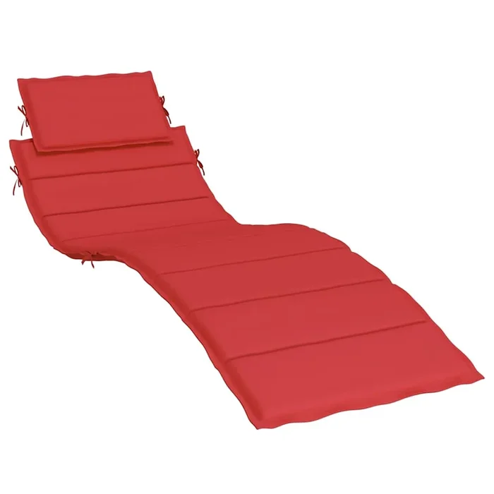 vidaXL Cojín de tumbona de tela Oxford rojo 186x58x4 cm