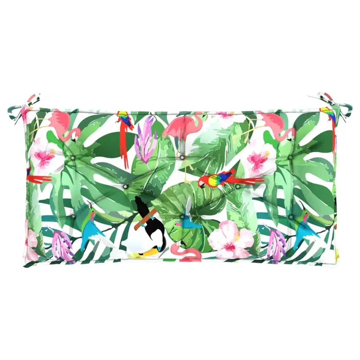 vidaXL Cojín para banco de jardín tela multicolor 110x50x7 cm