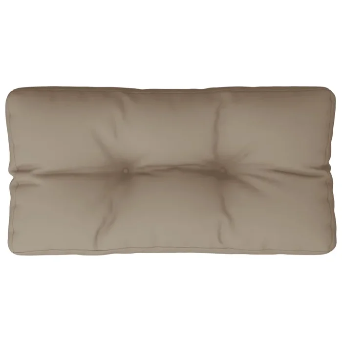 vidaXL Cojín para sofá de palets de tela gris taupé 80x40x12 cm