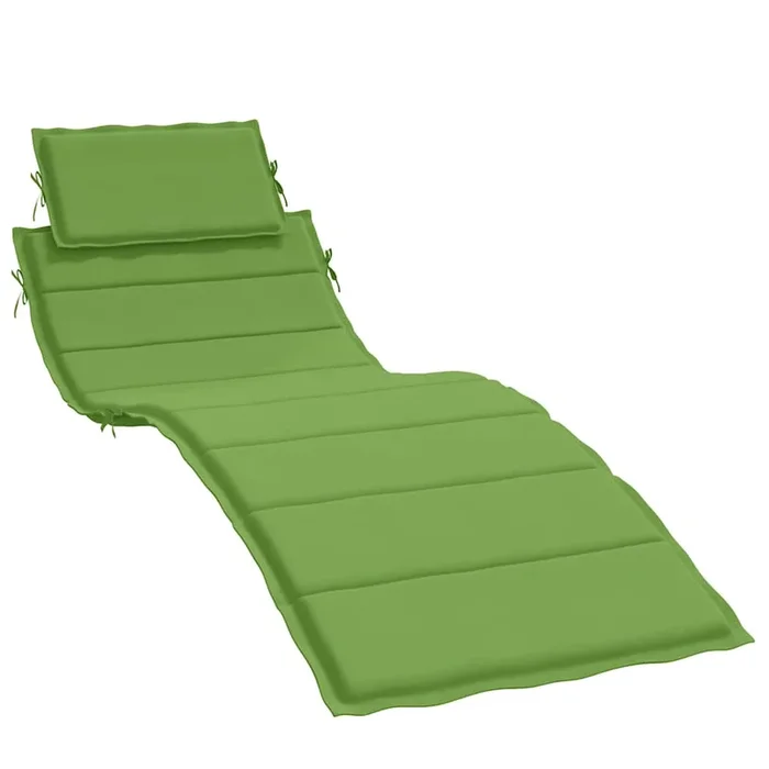 vidaXL Cojín para tumbona tela verde melange 186x58x4 cm