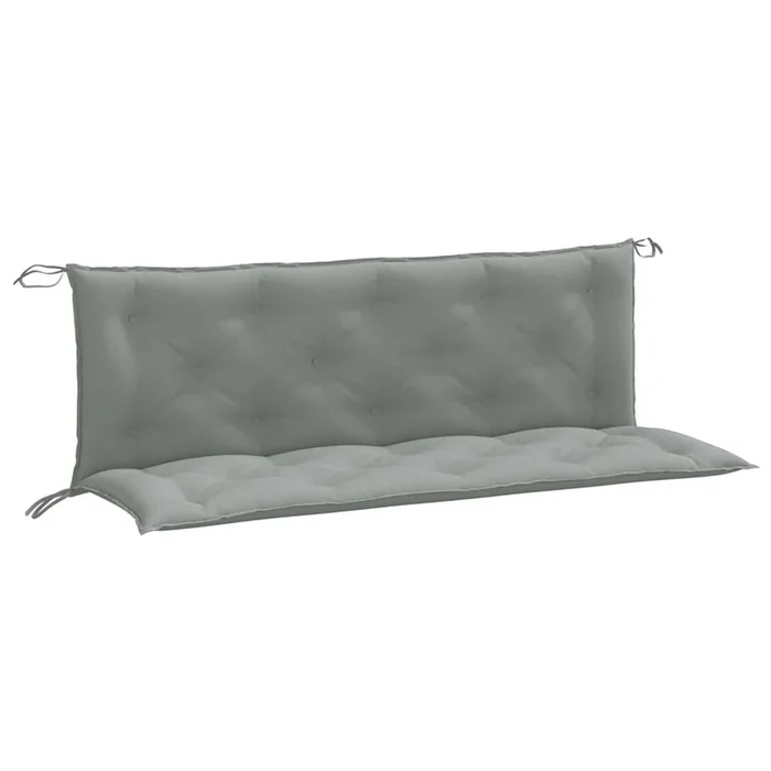 vidaXL Cojines banco jardín 2 uds tela gris claro melange 150x50x7 cm