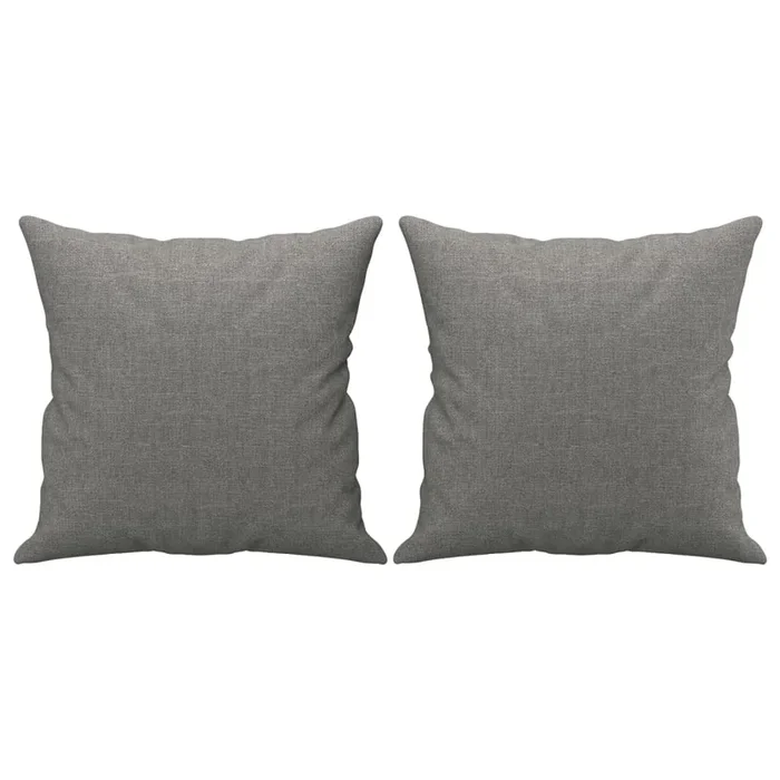 vidaXL Cojines decorativos 2 uds tela gris oscuro 40×40 cm