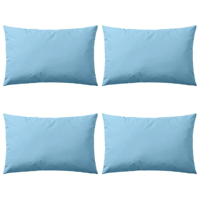 vidaXL Cojines para exteriores 60×40 cm azul claro 4 unidades