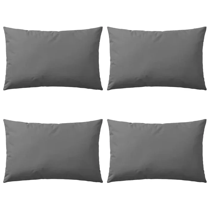 vidaXL Cojines para exteriores 60×40 cm gris 4 unidades