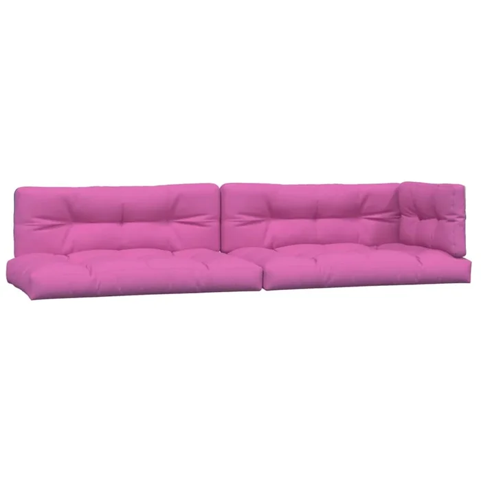 vidaXL Cojines para palés 5 piezas tela rosa