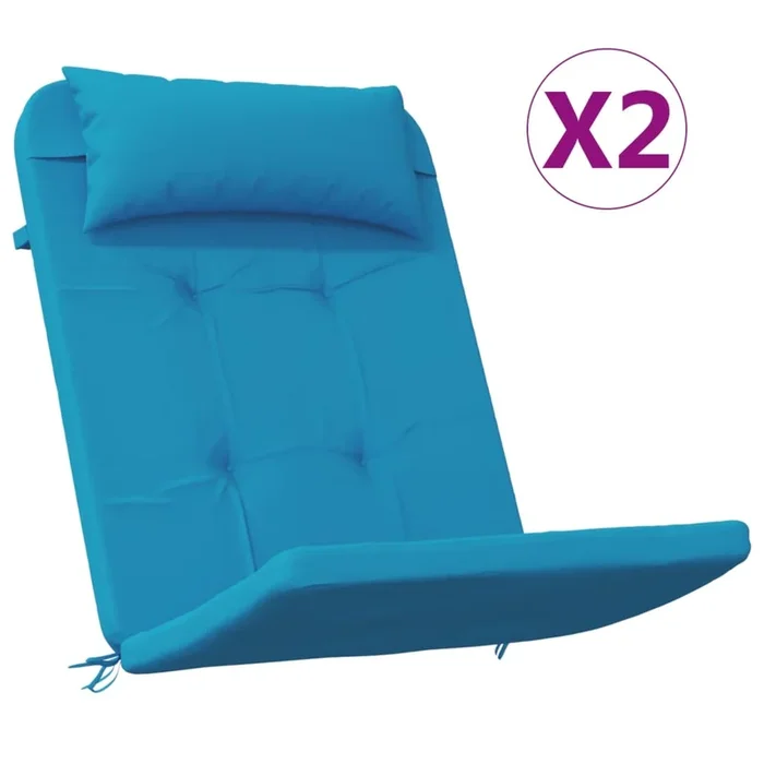 vidaXL Cojines para silla Adirondack 2 uds tela Oxford azul claro
