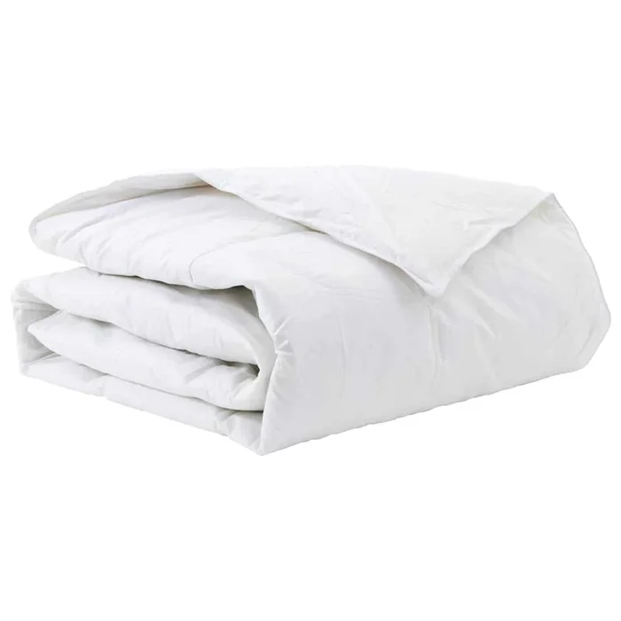 vidaXL Colchas y Duvets Blanco 135 x 220 cm Plumas