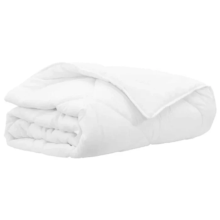 vidaXL Colchas y Edredones Blanco 240 x 260 cm Microfibra