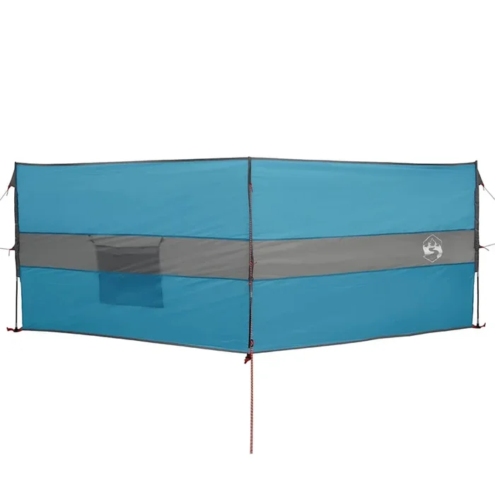 vidaXL Cortaviento de camping impermeable azul 344×120 cm