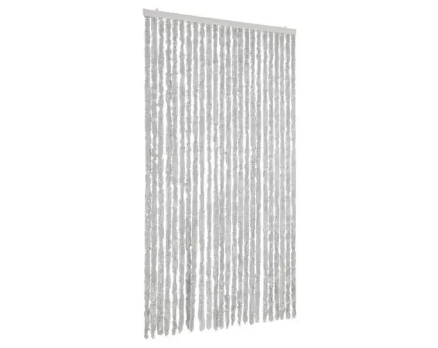 vidaXL cortina antimoscas chenilla gris 100×220 cm | Brico Depôt In Voga