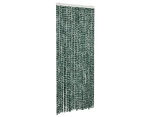 vidaXL cortina antimoscas chenilla verde y blanco 100×230 cm | Brico Depôt Certificato