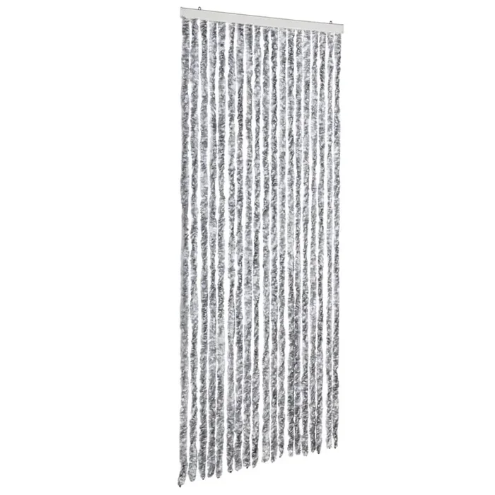 vidaXL Cortina mosquitera plateada chenilla 56×200 cm