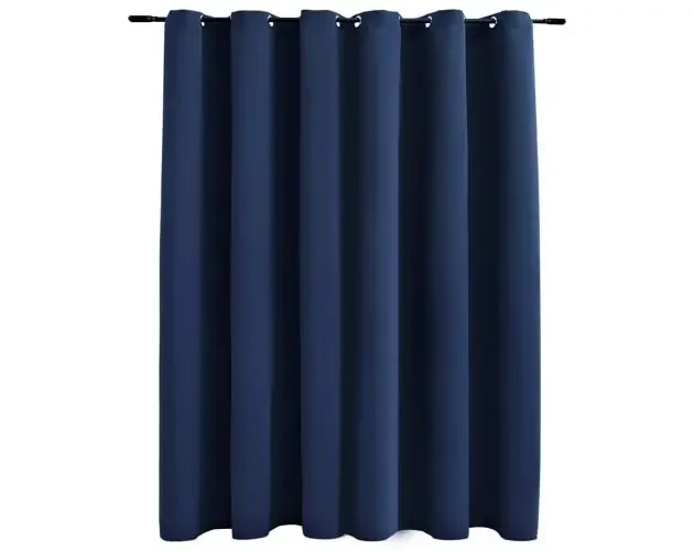 vidaXL cortina opaca con anillas de metal azul 290×245 cm | Brico Depôt Soddisfatti O Rimborsati