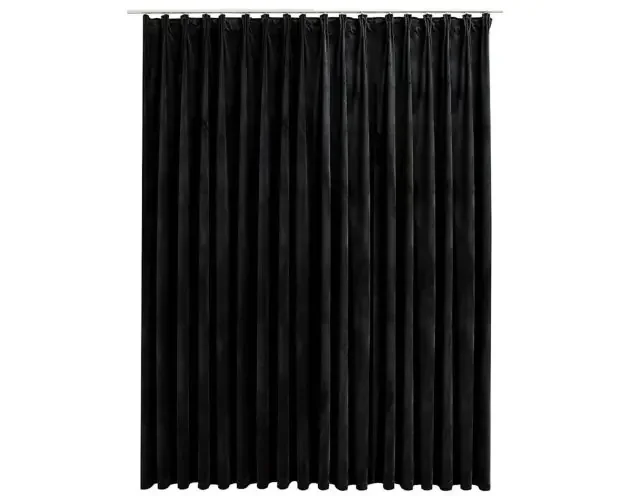 vidaXL cortina opaca con ganchos terciopelo negro 290×245 cm | Brico Depôt Promo Stagionale