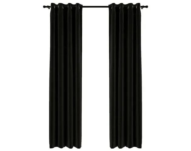 vidaXL cortina opaca con ojales look lino 2 pzas antracita 140×245 cm | Brico Depôt Promo Stagionale