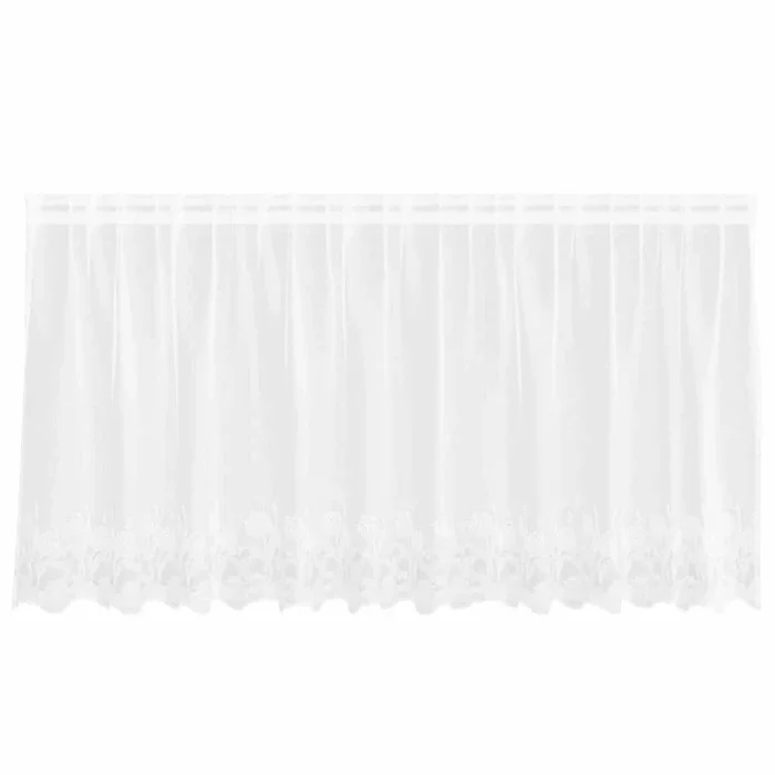 vidaXL Cortinas con cortinas Blanco 500x100cm Poliéster (14)