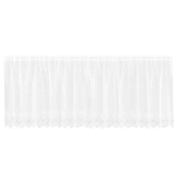vidaXL Cortinas con cortinas Blanco 500x100cm Poliéster (22)