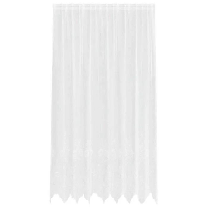vidaXL Cortinas con cortinas Blanco 500x100cm Poliéster (73)