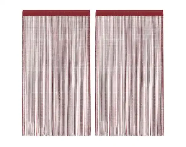 vidaXL cortinas de flecos 2 piezas 100×250 cm burdeos | Brico Depôt Non Perdere