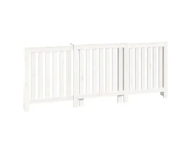 vidaXL cubierta de radiador madera maciza de pino blanco 210x21x85 cm | Brico Depôt Artigianale