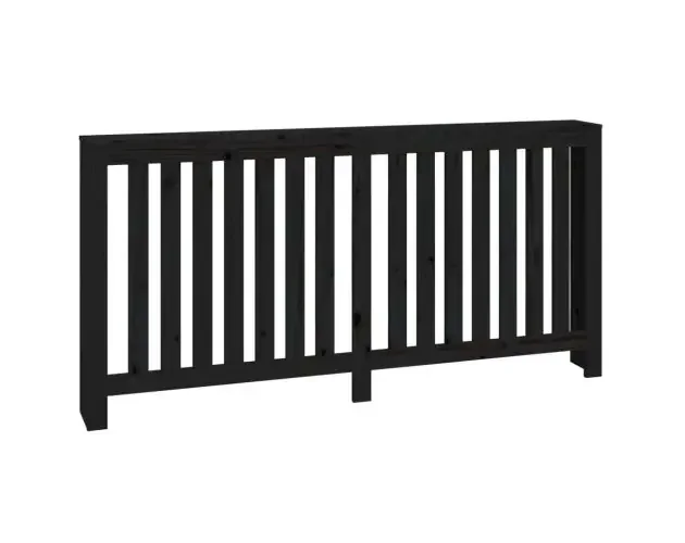 vidaXL cubierta de radiador madera maciza de pino negro 169x19x84 cm | Brico Depôt Nuovo Arrivo
