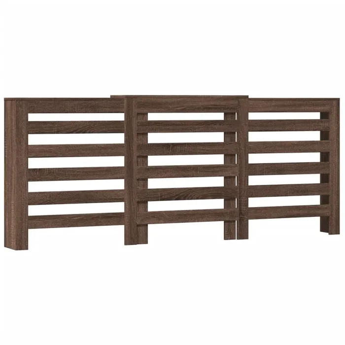vidaXL Cubierta de radiador madera marrón roble 205×21,5×83,5 cm (2)