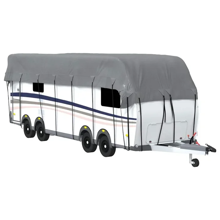 vidaXL Cubierta de techo para caravana tela no tejida gris 1000×300 cm