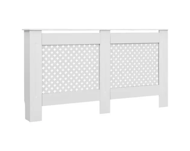 vidaXL cubierta para radiador mdf blanco 152x19x81,5 cm | Brico Depôt Prezzo Basso