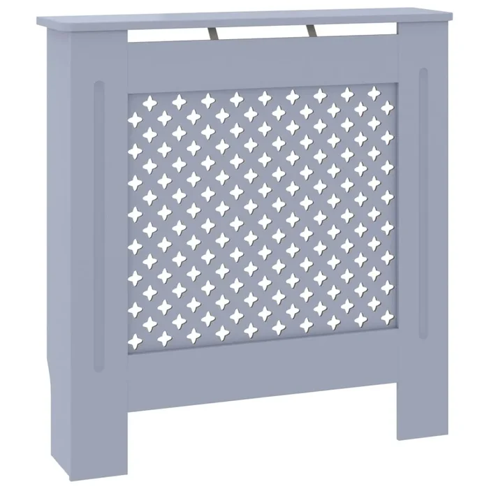 vidaXL Cubierta para radiador MDF gris 78 cm (3)