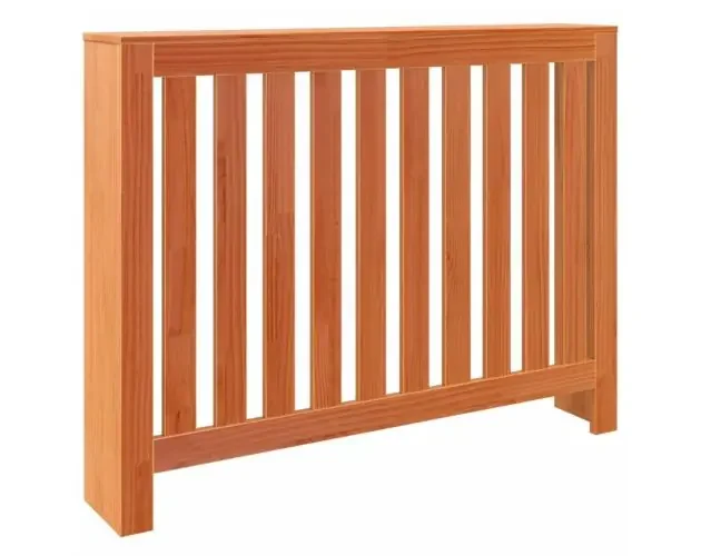 vidaXL cubierta radiador madera maciza pino marrón cera 108,5x19x84 cm | Brico Depôt Offerta Speciale