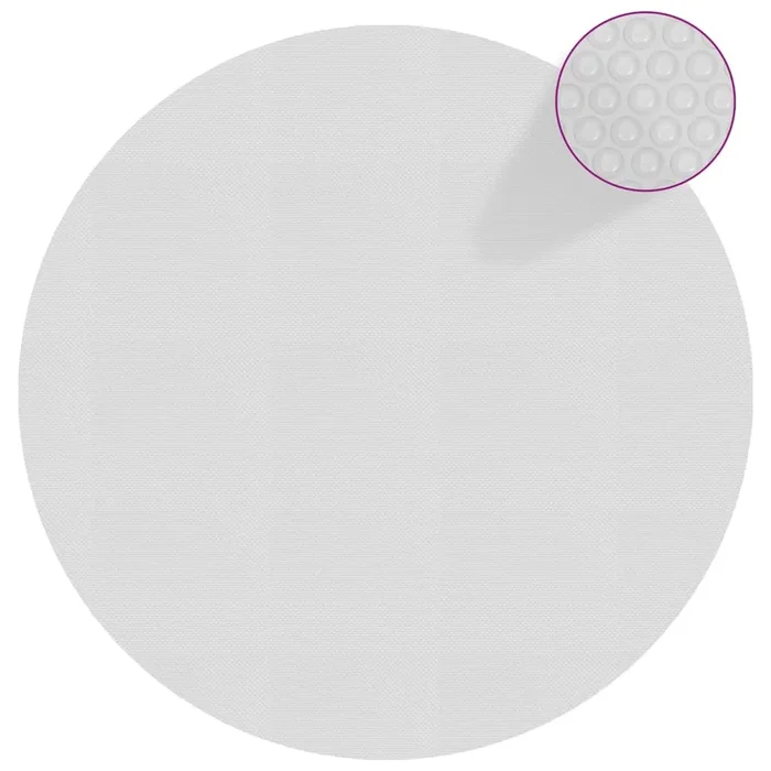 vidaXL Cubierta solar de piscina de PE flotante gris 455 cm