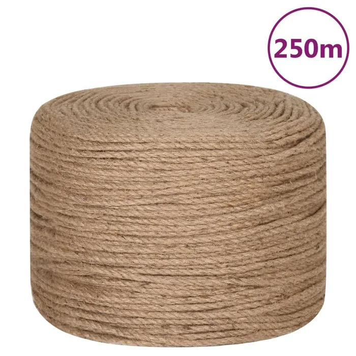 vidaXL Cuerda de yute 250 m de longitud y 4 mm de grosor