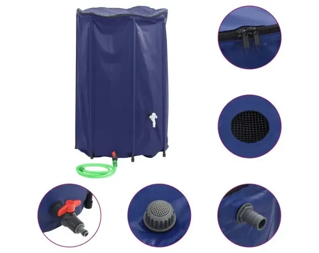 vidaXL depósito de agua plegable con grifo PVC 1000 l | Brico Depôt Prezzo Ridotto
