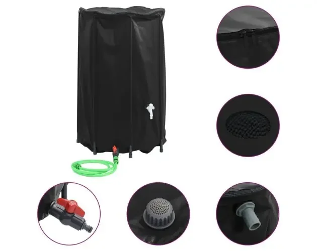 vidaXL depósito de agua plegable con grifo PVC 500 l | Brico Depôt Prezzo Scontato