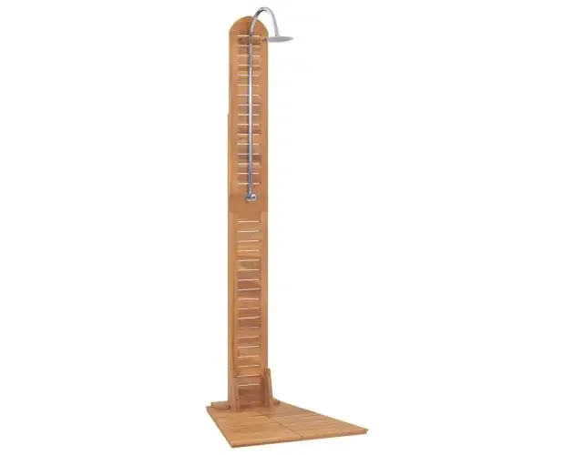 vidaXL ducha de jardín madera maciza de teca 70x75x204 cm | Brico Depôt Reso Gratuito