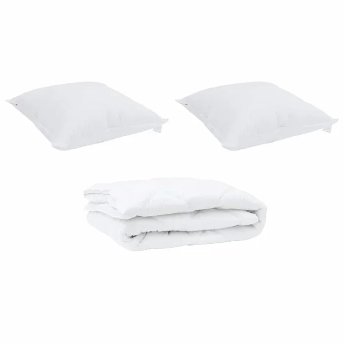 vidaXL Edredón con almohada 3 pcs Microfibra (147)