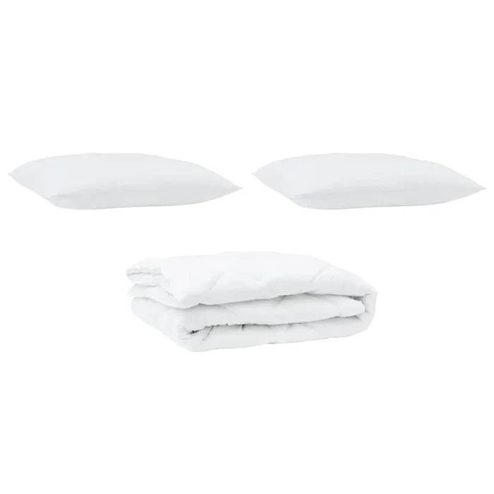 vidaXL Edredón con almohada 3 pcs Microfibra (165)