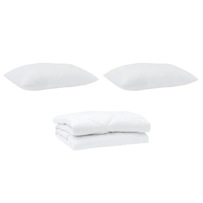 vidaXL Edredón con almohada 3 pcs Microfibra (228)