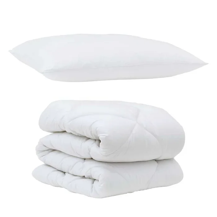 vidaXL Edredón con almohada con almohada 2 pcs Microfibra (41)