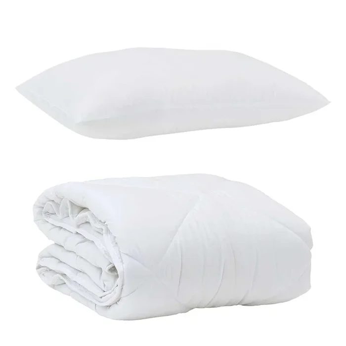 vidaXL Edredón con almohada con almohada 2 pcs Microfibra (81)