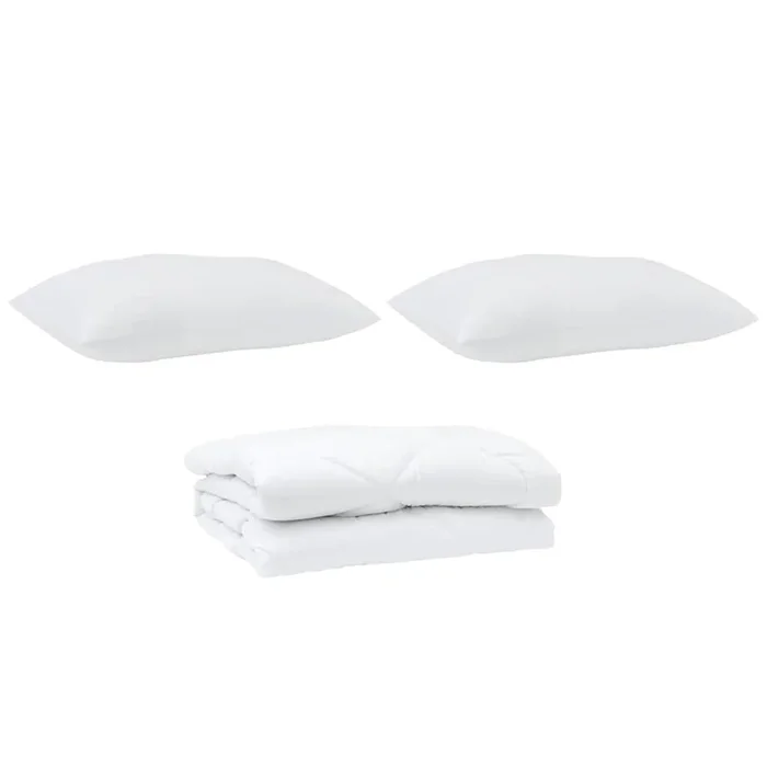 vidaXL Edredón con almohadas con almohada 3 pcs Microfibra (12)