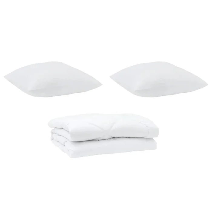 vidaXL Edredón con almohadas con almohada 3 pcs Microfibra (29)