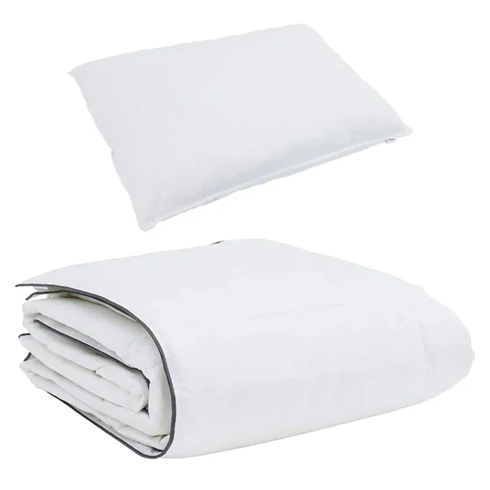 vidaXL Edredón de Invierno con almohada 2 pcs Pluma de pato (8)