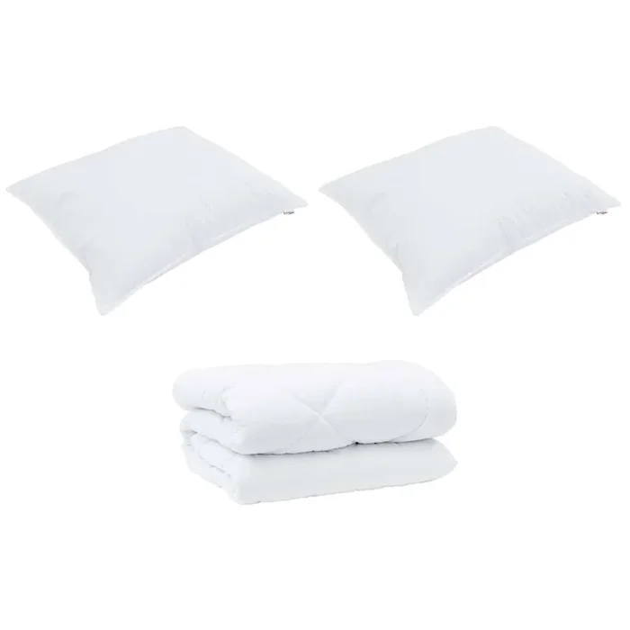 vidaXL Edredón de Invierno con almohada 3 pcs Microfibra (86)